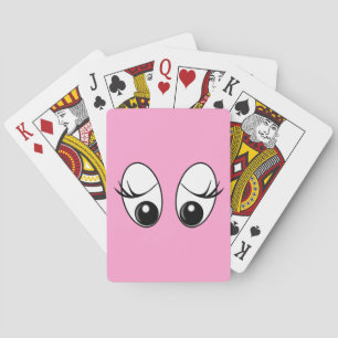 Cartes à jouer drôles yeux surpris - Choisissez la