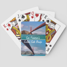 Cartes à jouer du pont Golden Gate de San Francisc