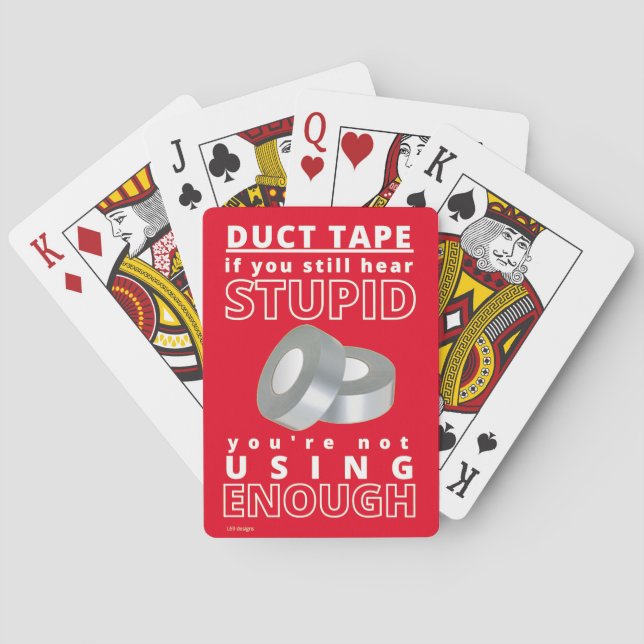 cartes à jouer "DUCT TAPE...2" (dos)