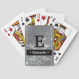 Cartes à jouer en diamant brillant, jeu personnali