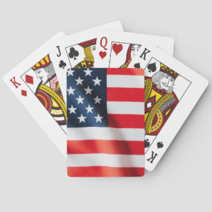 Cartes à jouer étoiles et bandes patriotiques – Ét