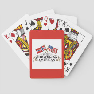 Cartes à jouer fièrement norvégiennes américaines