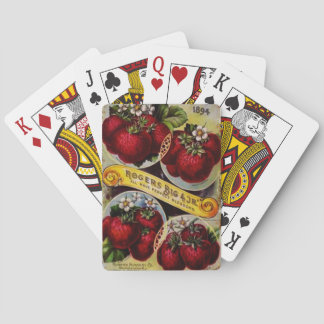 Cartes à jouer fraise