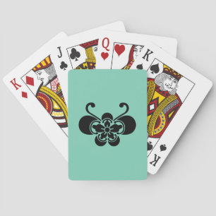 Cartes à jouer goka en forme de papillon