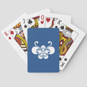 Cartes à jouer goka en forme de papillon