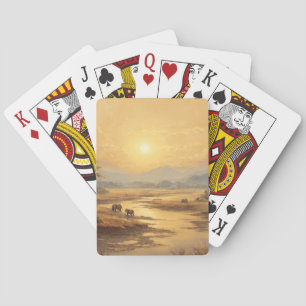 Cartes à jouer Golden Desert Sunset Dunes
