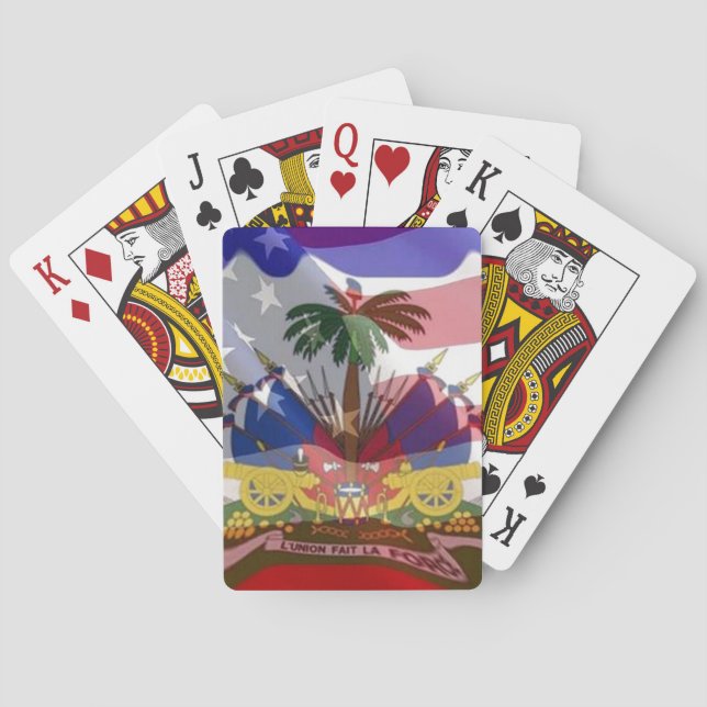 Cartes à jouer haïtiano-américaines (dos)