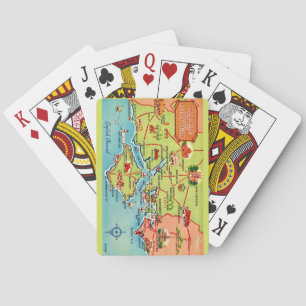 Cartes à jouer Hampshire & carte de l'île de Wight