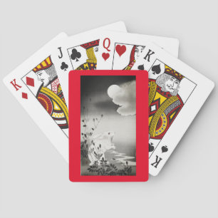 CARTES À JOUER LAPIN ET LUNE JAPONAIS
