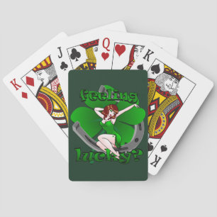 Cartes à jouer Lucky Lady Luck St Patrick's Cards