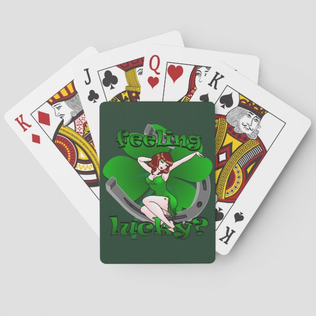Cartes à jouer Lucky Lady Luck St Patrick's Cards (dos)