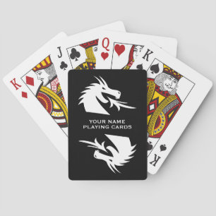Cartes à jouer personnalisées avec logo à deux têt