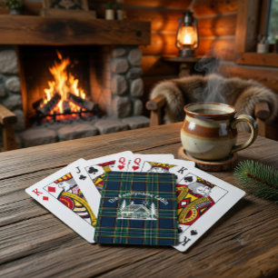 Cartes à jouer personnalisées de cabane rustique
