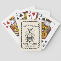Cartes à jouer personnalisées dessinées à la main