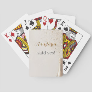 Cartes à jouer personnalisées pour enterrement de
