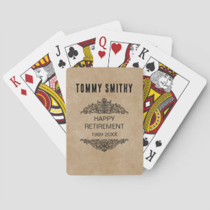 Cartes à jouer personnalisées pour la retraite – É