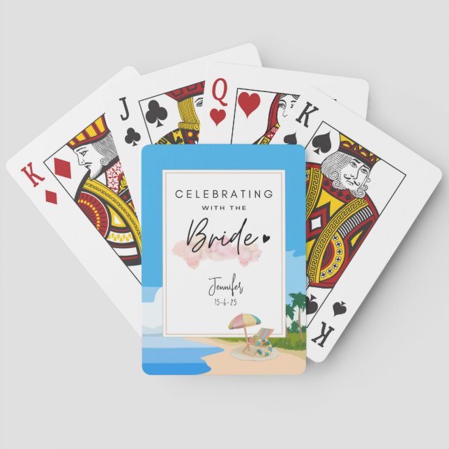 Cartes à jouer personnalisées pour l'enterrement d (dos)