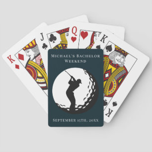 Cartes à jouer personnalisées   Week-end de golf p