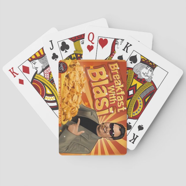 Cartes à jouer 'Petit déjeuner avec 'Blasi' (dos)