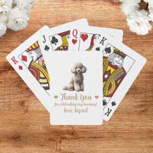 Cartes à jouer pour cadeau de mariage de chien