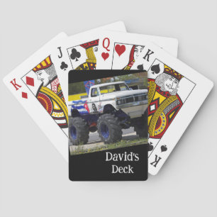 Cartes à jouer pour enfants Monster Truck pour gar