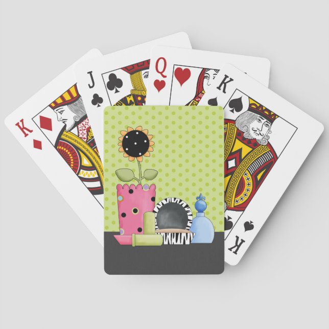 Cartes à jouer pour filles (dos)