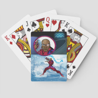 Cartes à jouer pour la fête d'anniversaire sur le 