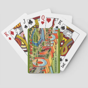 Cartes à jouer vintage Houston Texas