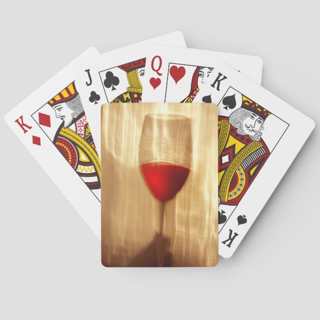 Cartes à jouer Wine, faces d'index standard. (dos)