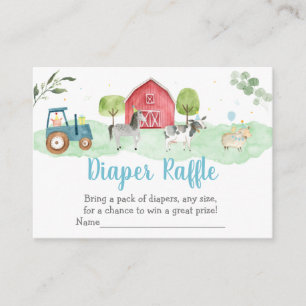 Cartes à roulettes Baby shower de verdure agricole
