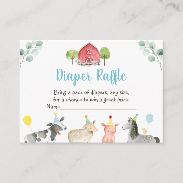 Cartes à roulettes Baby shower de verdure agricole (Devant)