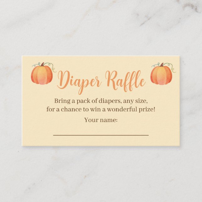 Cartes à roulettes de Baby shower d'automne (Devant)