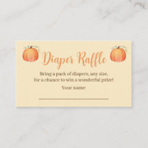 Cartes à roulettes de Baby shower d'automne