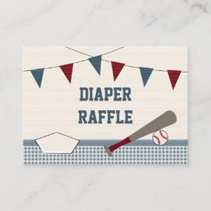Cartes à roulettes de BABY SHOWER de BASEBALL vint
