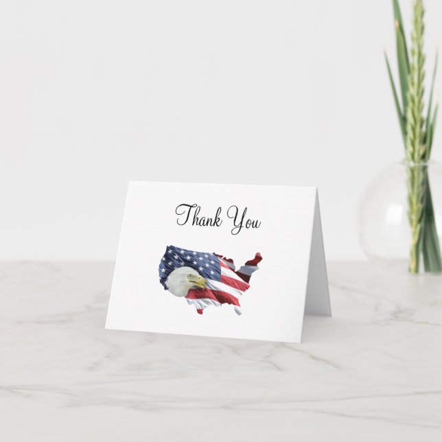 Cartes américaines patriotiques de Merci (Devant)