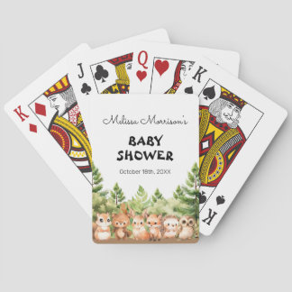 Cartes Animaux de forêt Baby Boy Shower Party Jeu