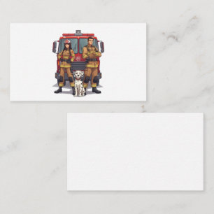 Cartes Anime Pompiers & Dalmatien