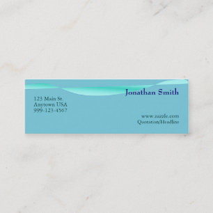 Cartes artistiques de profil de vague