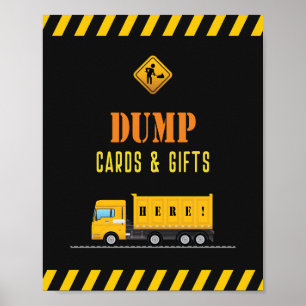 Cartes Baby showers de construction et affiches ca