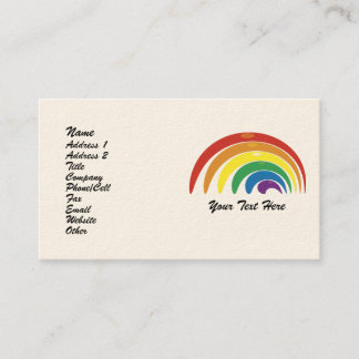 Cartes Biz Rainbow Abstraites personnalisées