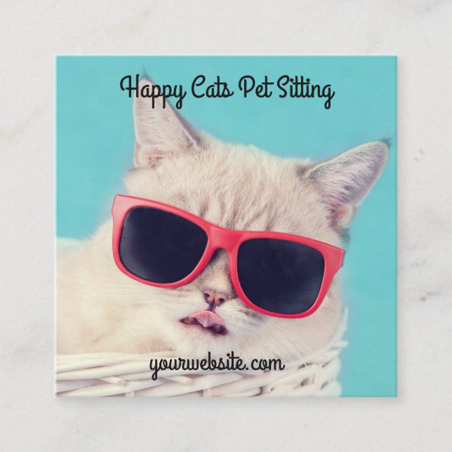 Cartes Biz Sitter Sitting pour animaux de compagni (Devant)