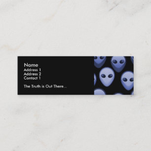 Cartes bleues de profil personnel d'aliens