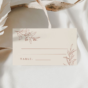 Cartes Boho Floral Place