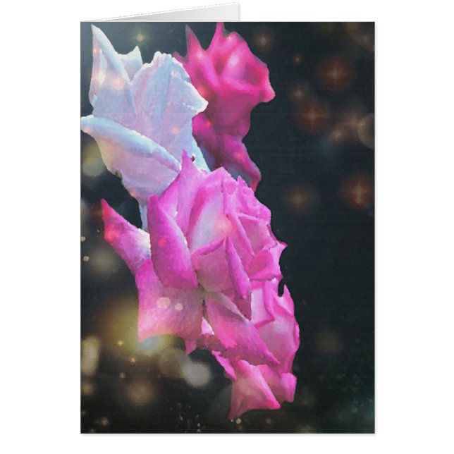 Cartes Bouquet Rose (Devant)