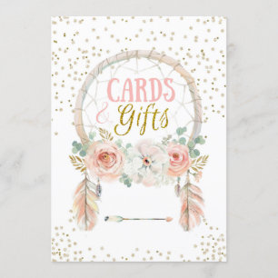 Cartes cadeaux Boho Dreamcatcher Symbole 5x7"