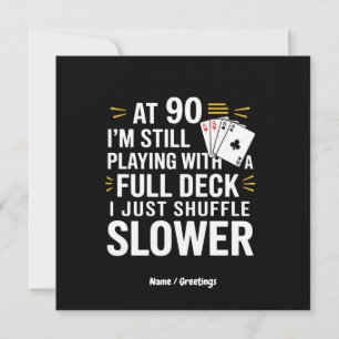 Cartes cadeaux drôles pour 90e anniversaire - Jeu