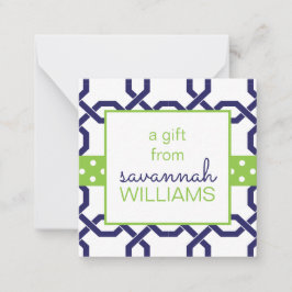 Cartes Cadeaux Lattice & Grosgrain