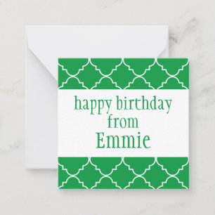 Cartes Cadeaux Personnalisées Chic Quatrefoil