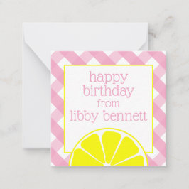 Cartes Cadeaux Personnalisées Citronade Rose