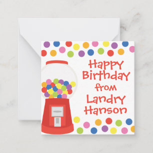 Cartes Cadeaux Personnalisées Gumballs